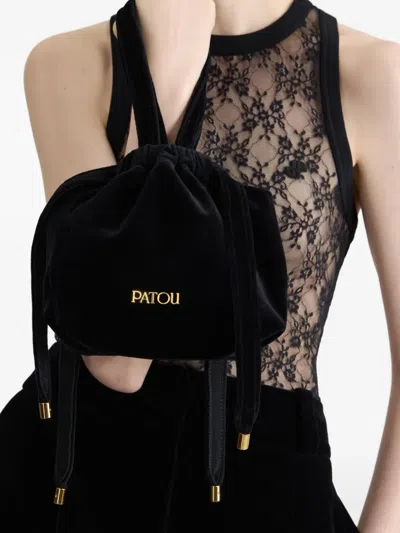 EVENING 天鹅绒抽绳包