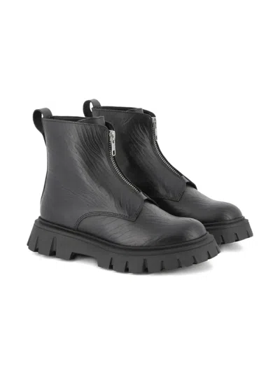 Marc Jacobs Zebra-pattern Ankle Boots In Black