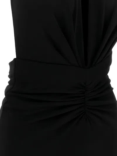 The Andamane 'zendaya' Sablè Jersey Midi Dress In Black