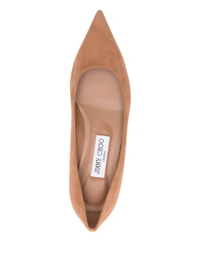 Jimmy Choo Décolleté Amelia In Suede Color Toffee In Neutral