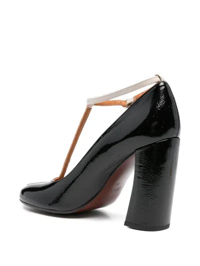 Chie Mihara 100mm T-bar Block-heel Pumps In Black
