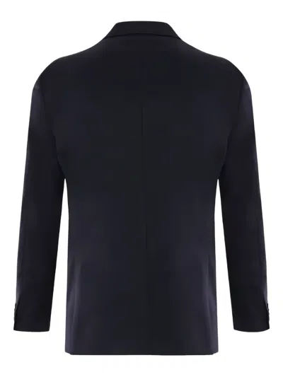 Tagliatore Notched Single-breasted Suit In Blue