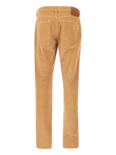 Re-hash Five-pockets Corduroy Regular Trousers In Brown