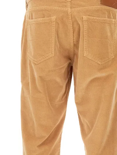Re-hash Five-pockets Corduroy Regular Trousers In Brown