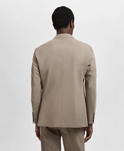 Mango Slim Fit Suit Blazer In Gray