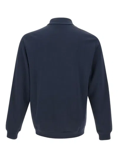 Ea7 Zip-front Sweatshirt In Blue