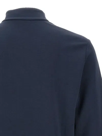 Ea7 Zip-front Sweatshirt In Blue