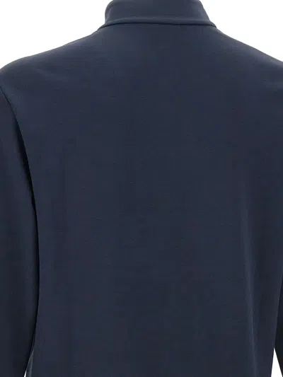 Ea7 Zip-front Sweatshirt In Blue