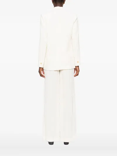 Forte Forte Women Cotton Single-breasted Blazer Jacket In Neutral