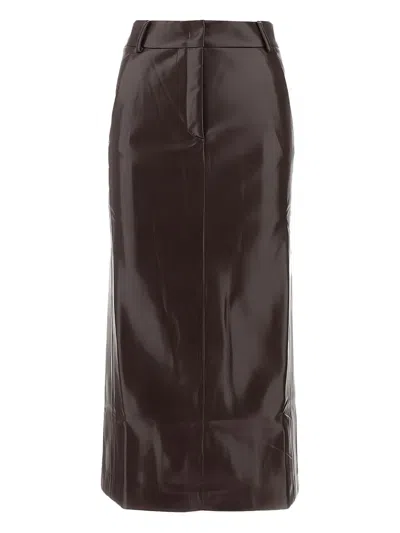 The Andamane Gonna In Similpelle Vinaccia Donna In Brown