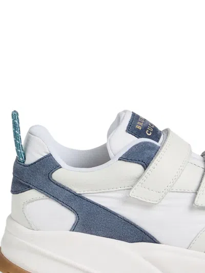 Brunello Cucinelli Leather Sneakers In White