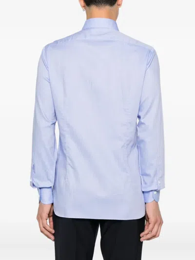 Truzzi Button-down Cotton Shirt In Multi