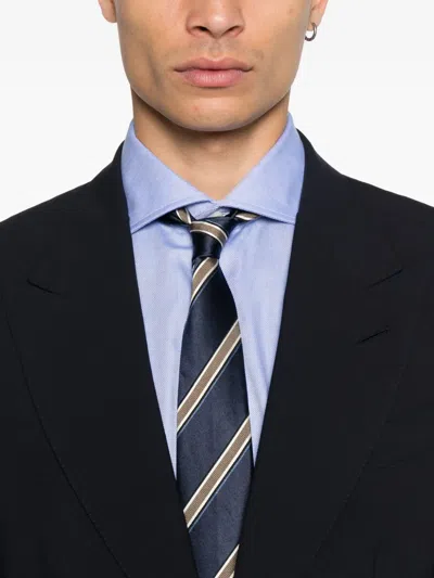 Truzzi Button-down Cotton Shirt In Multi