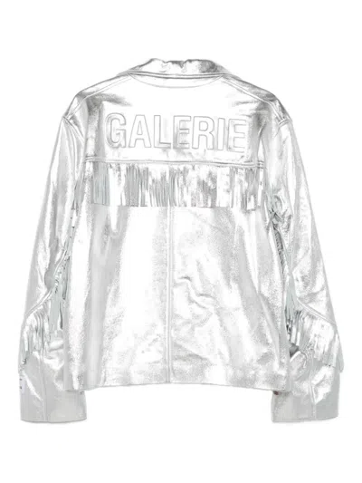Gallery Dept. Orlando Fringe Metallic-leather Jacket In Metallic