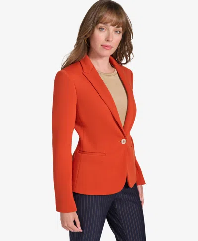Tommy Hilfiger Women's One-button Blazer Clone In Red