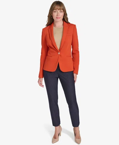 Tommy Hilfiger Women's One-button Blazer Clone In Red