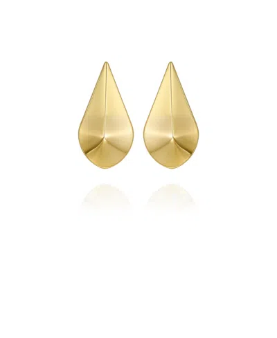 Vince Camuto Chic Sculptural Dome Drop Earrings In Gold