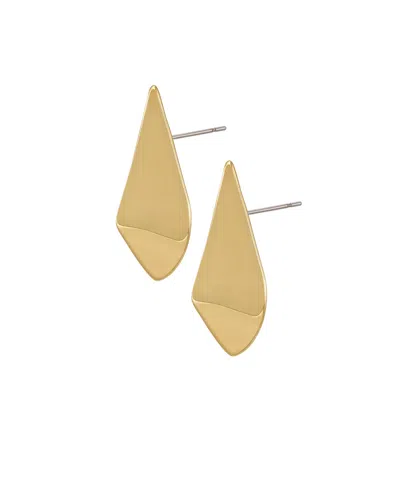 Vince Camuto Chic Sculptural Dome Drop Earrings In Gold