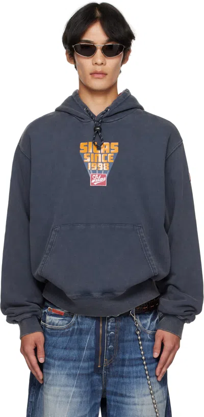 Silas Navy 'since 1998' Drawstring Sweat Hoodie