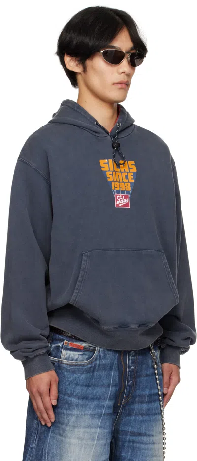 Silas Navy 'since 1998' Drawstring Sweat Hoodie