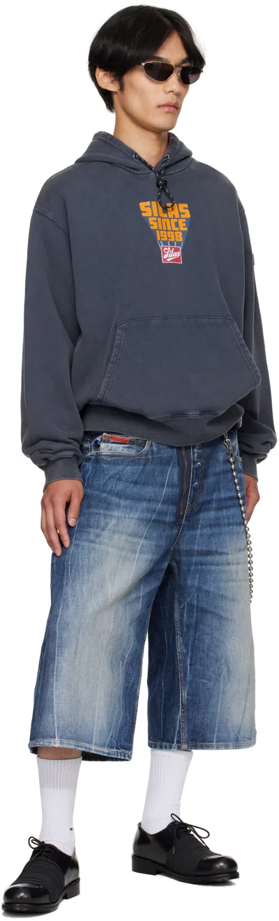 Silas Navy 'since 1998' Drawstring Sweat Hoodie