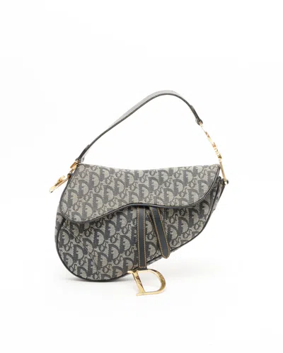 Dior Christian  Issimo Saddle Bag In Gray