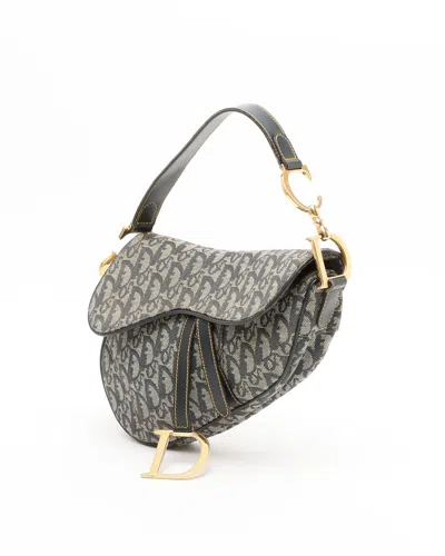 Dior Christian  Issimo Saddle Bag In Gray