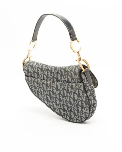 Dior Christian  Issimo Saddle Bag In Gray