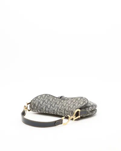 Dior Christian  Issimo Saddle Bag In Gray