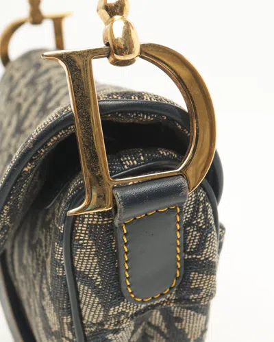 Dior Christian  Issimo Saddle Bag In Gray