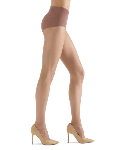 Natori Crystal Sheer Tights In Brown