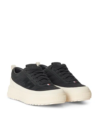 Moncler Altive Sneakers With Round Toe And Pull Tab In Black