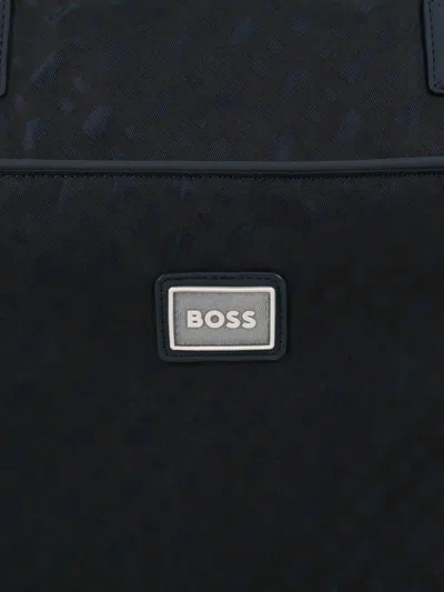 Bosswear Textured Changing Bag In Blue