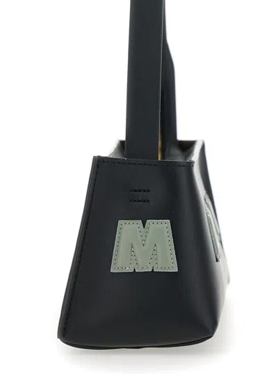 Marni Rectangular Shoulder Bag With Gold-tone Hardware In Black
