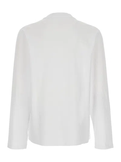 Jacquemus Le Tshirt Gros Grain Cotton Ls  T-shirt In White