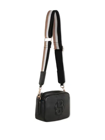 Bosswear Double B-embossed Crossbody Bag In Black