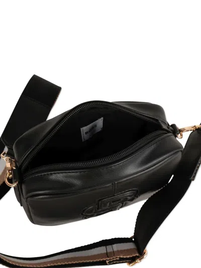 Bosswear Double B-embossed Crossbody Bag In Black