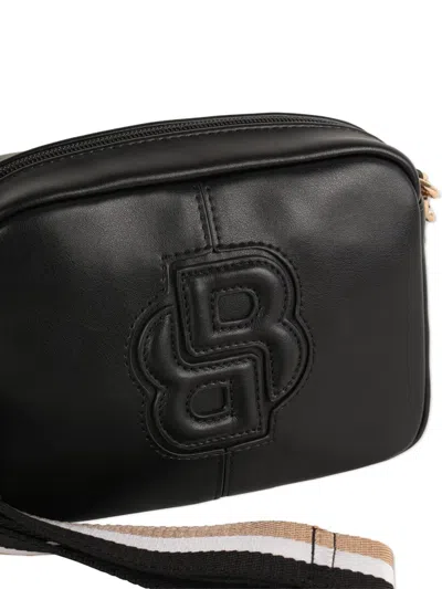 Bosswear Double B-embossed Crossbody Bag In Black