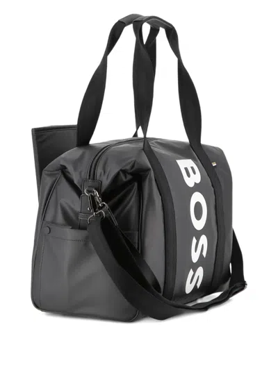 Bosswear Logo-printed Changing Bag In Black