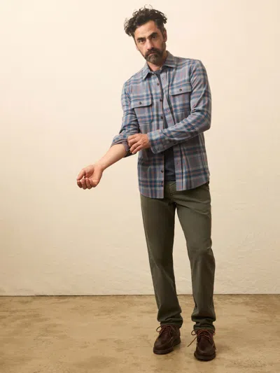 Faherty Dune Relaxed Fit Utility Pants In Green