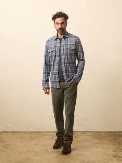 Faherty Dune Relaxed Fit Utility Pants In Green