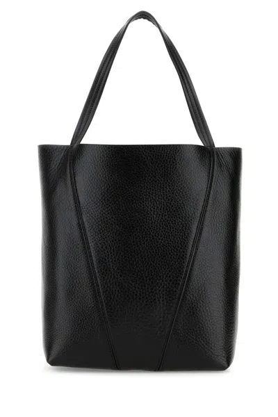 Chloé Chloè Spin Small Leather Tote Bag In Black