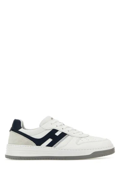 Hogan White Leather H630 Sneakers In White