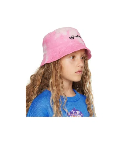 Off-white Tie Dye-print Buckle Hat In Pink