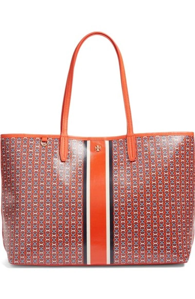 Shop Tory Burch Gemini Link Tote In Samba Gemini Link Stripe