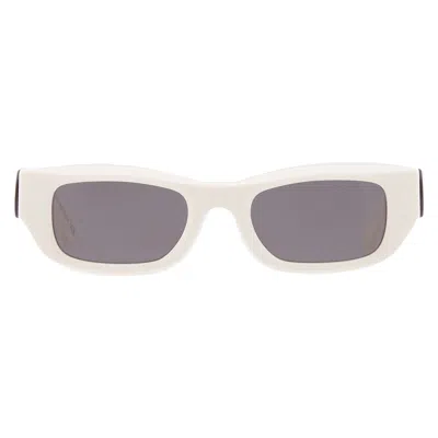 Off-white Fillmore Dark Grey Rectangular Unisex Sunglasses Oeri124 0107 49 In White