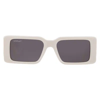 Off-white Milano Dark Grey Square Unisex Sunglasses Oeri097 0107 54 In White