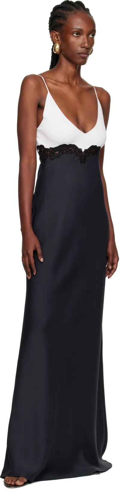 Gabriela Hearst Amaryllis Colour-block Silk-crepe Maxi Dress