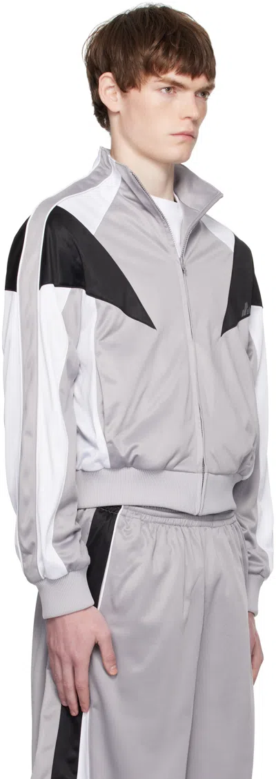 We11 Done Gray Se11done Track Jacket In Gray