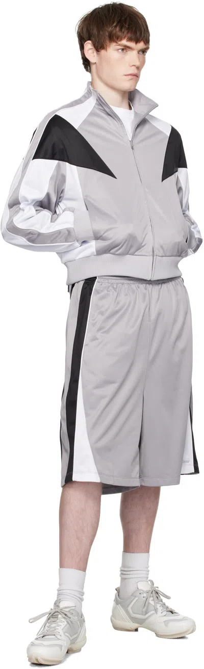 We11 Done Gray Se11done Track Jacket In Gray